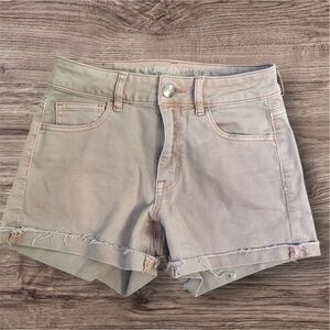 American Eagle Outfitters Women's pink Jean Shorts super super stretch size 4